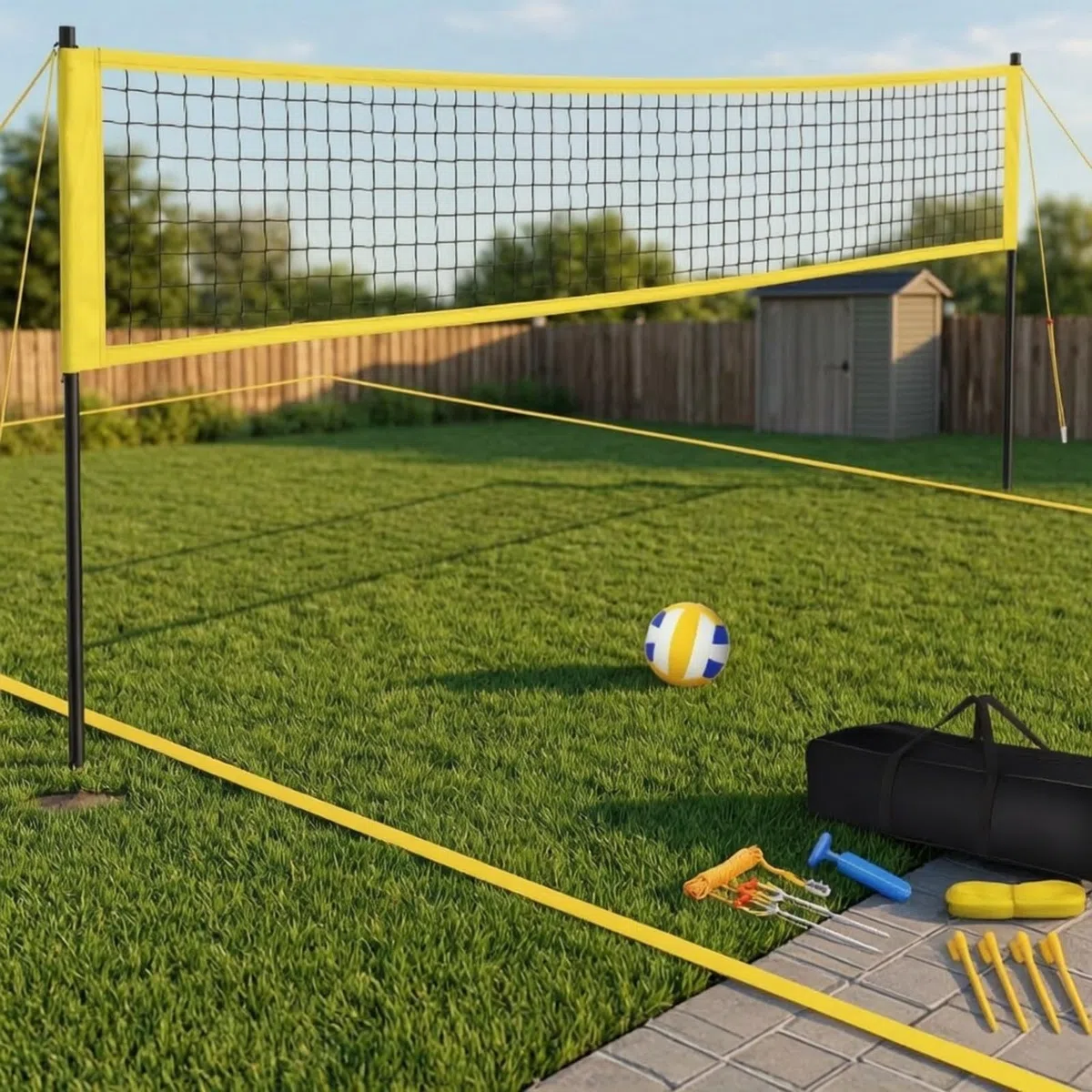 Filet Volley-Ball avec Poteaux Stable