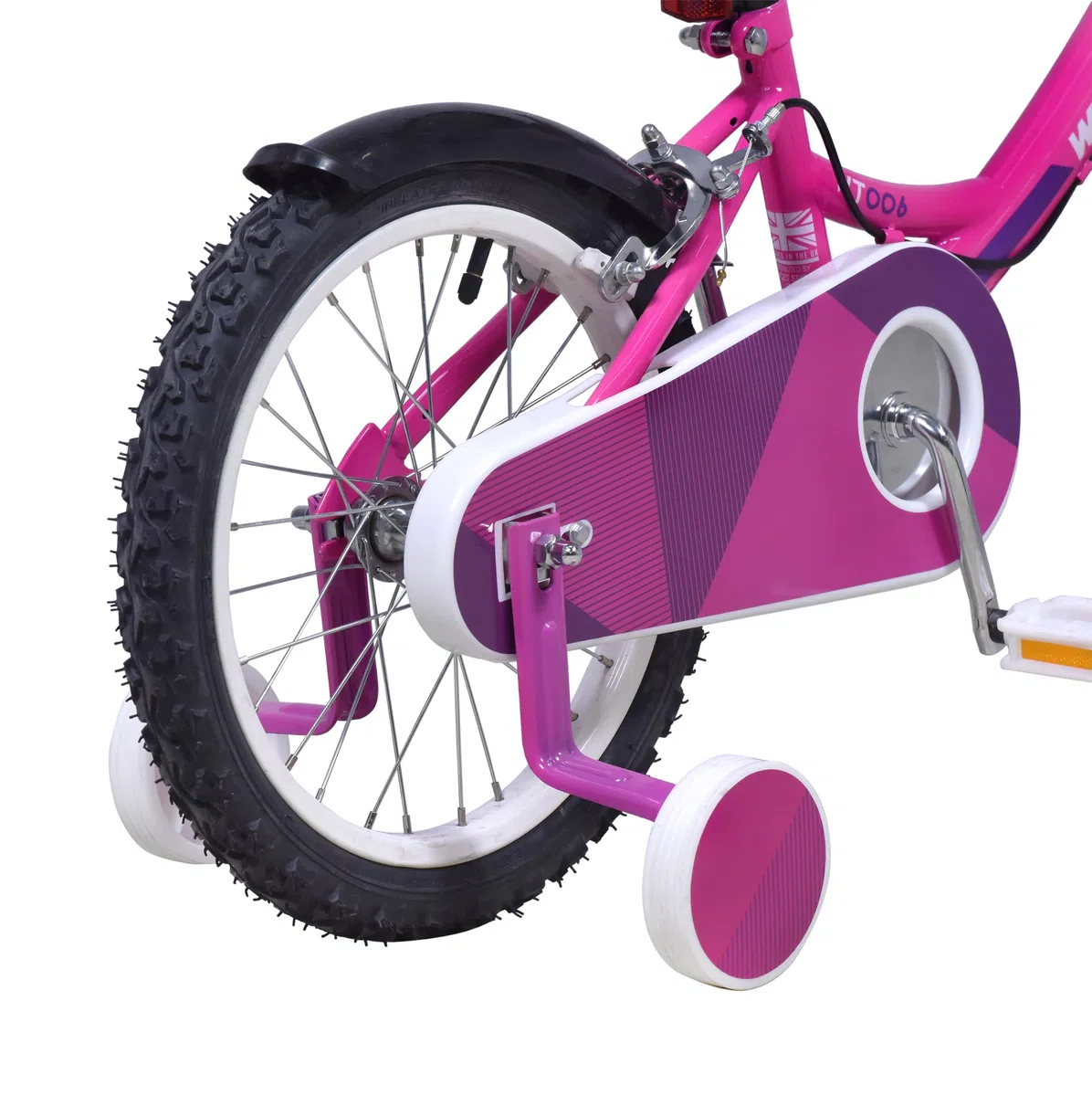 Wildtrak - Vélo 16 pouces pour enfants de 3 à 7 ans avec stabilisateurs - Rose