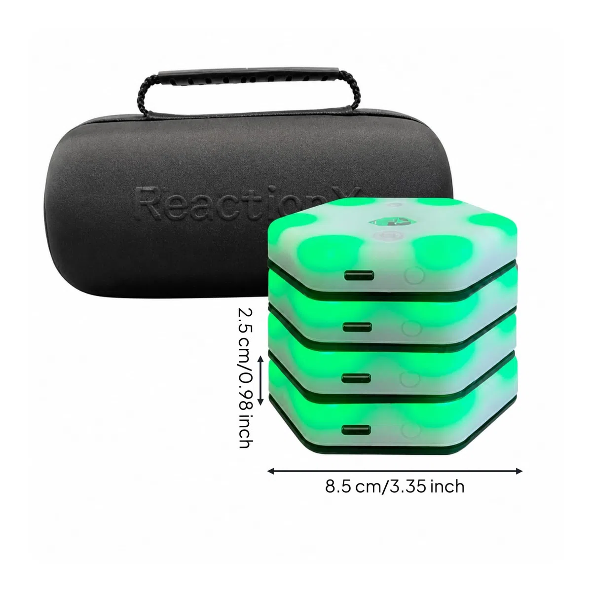 4 Pièces Lampe D'entraînement Réaction sans Fil Rechargeable Lampe D'entraînement Réaction Configurable pr Entraîneurs