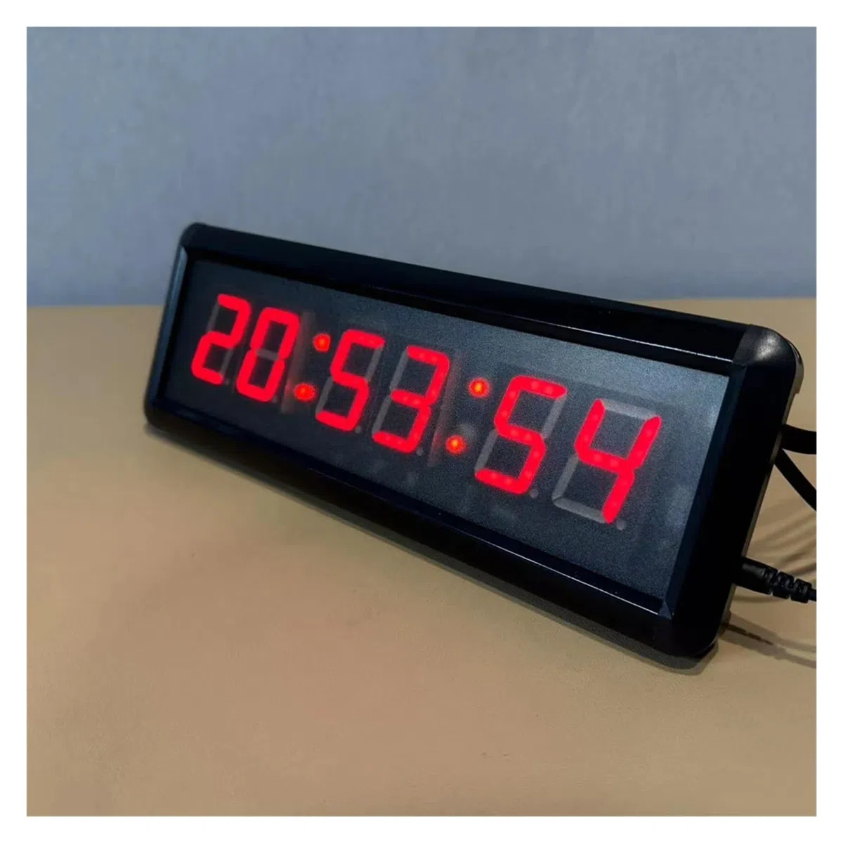 Chronomètre numérique électronique de 1.5 pouces, minuterie de compte à rebours avec télécommande à bouton for gymnastique à domicile/Yoga/boxe Utilisation multiscénario(3pcs 6cm buttons)