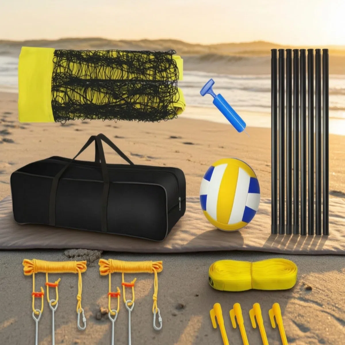 Filet Volley-Ball avec Poteaux Stable