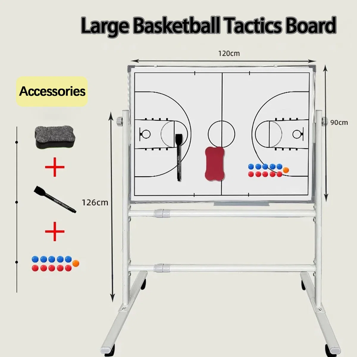 Tableau Tactique pour Entraîneurs De Football Basketball-90 * 120