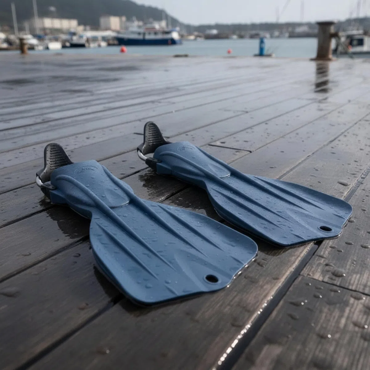 Palmes Plongée Angles à Ressort Propulsives Palmes à Talon Ouvert Angle Réglable Chaussantes Ouvertes pour Plongeurs, Apnée , Noir , Grande Taille 43–46