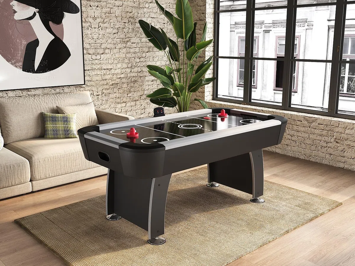 Vente-unique - Billard Skyler -L 184cm x l 96.5cm x H 81.2cm- bois - noir