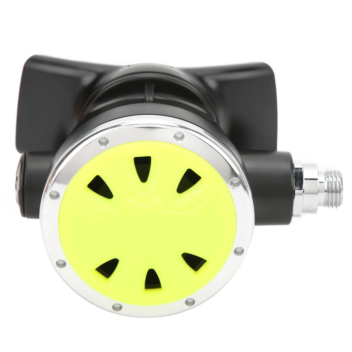 Tuba de plongée, pour Marque, Anti-buée, Anti-Fuite, débit d'air réglable, Construction ABS et Laiton, Embout Ergonomique avec Morsure en Silicone