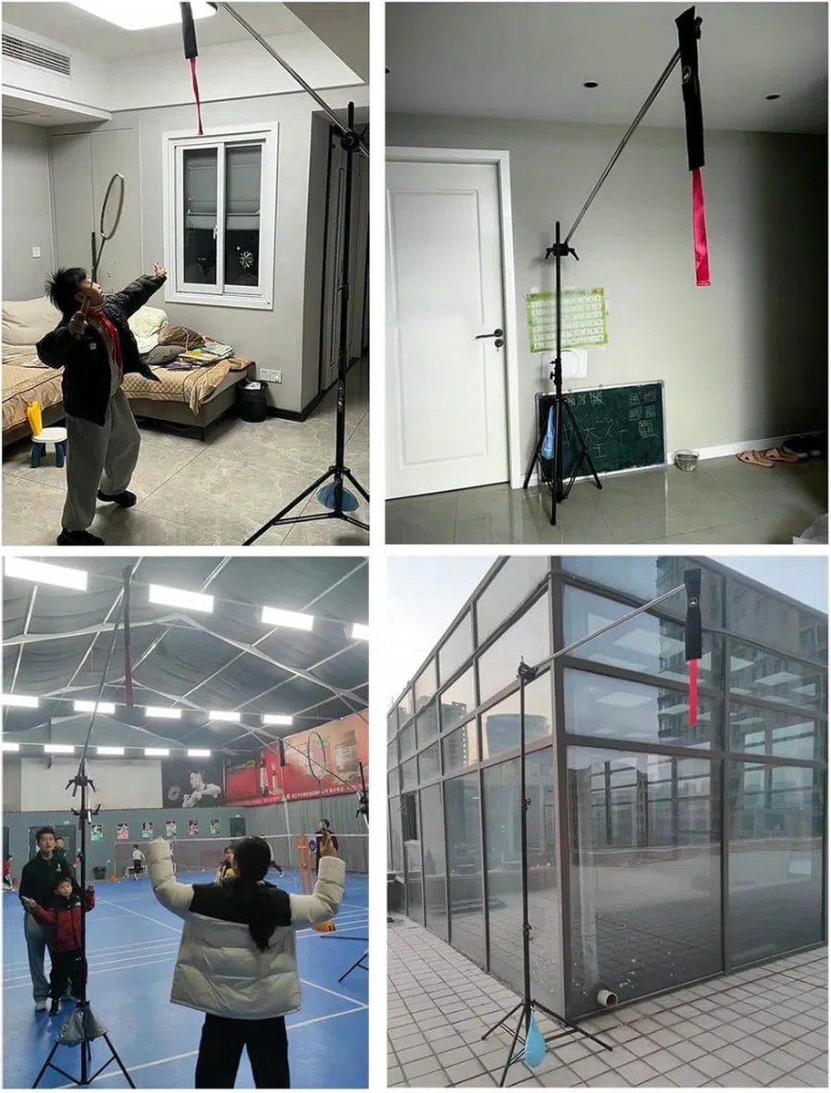 Kit d'entraînement de badminton pour entraînement en solo, équipement d'auto-étude pour intérieur à la maison, cour, cour, salle de sport