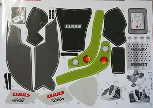 ROLLY TOYS Sticker autocollant pour minitrac Claas Xerion, Jouet, Décalcomanie, Inclus: Feuille d'autocollants, Pour les enfants
