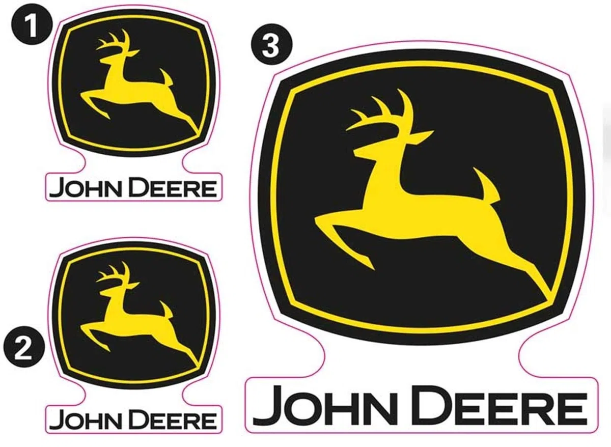 Rolly Toys Autocollant John pour Deere Minitrac Trailer et Snow Cruiser
