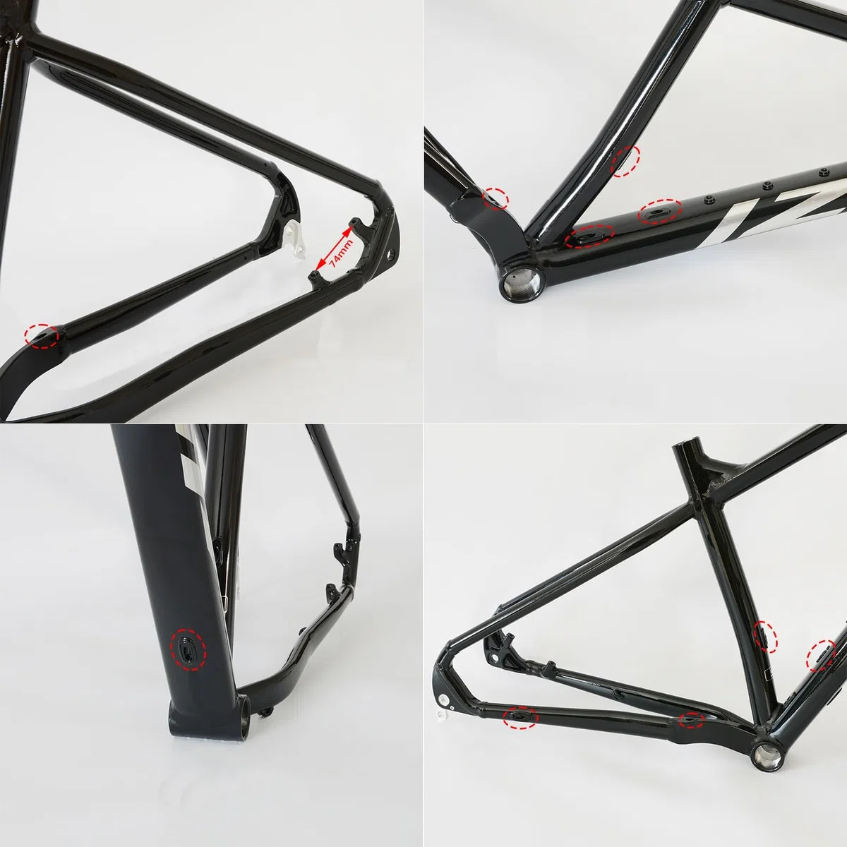 VTT Semi-Rigide 29 Pouces, Cadre en Alliage d'aluminium, Freins à Disque, axe traversant 12 x 148 mm, Passage de câbles Interne, boîtier de pédalier BSA 68 mm (Rouge 2, 29 et 18 Pouces).