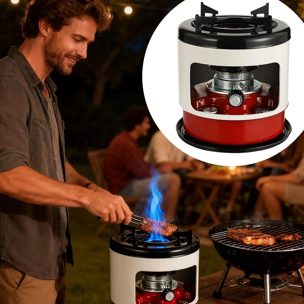 Poêle à pétrole - Brûleur de cuisson portable - Pour camping, chasse
