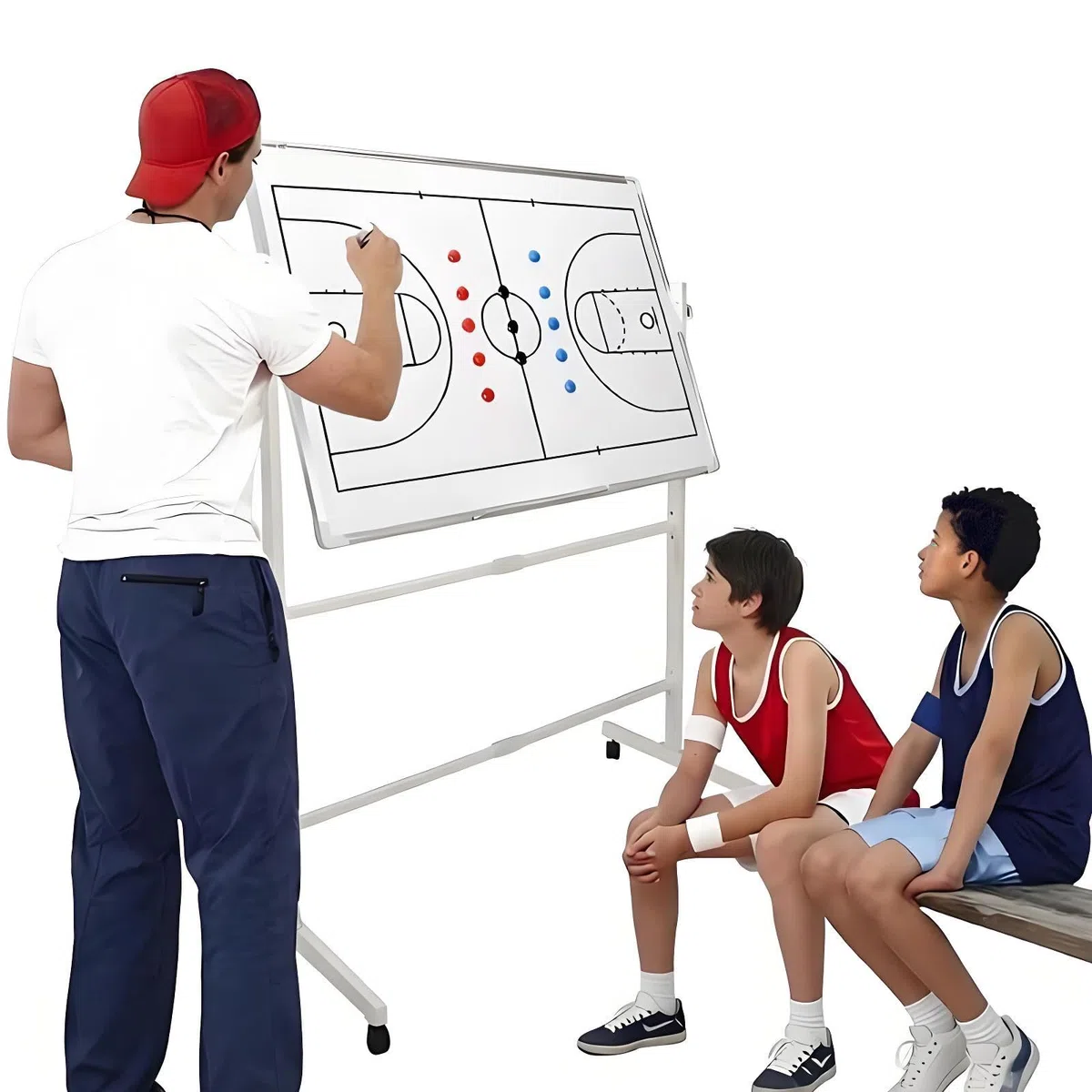 Tableau Tactique pour Entraîneurs De Football Basketball-90 * 120