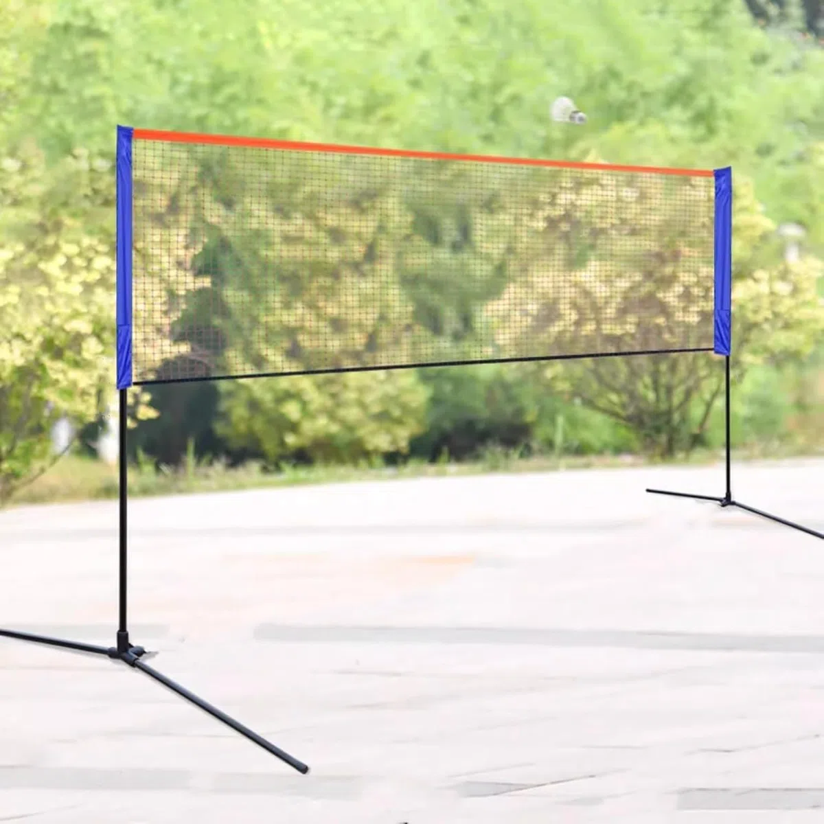 Filet De Badminton Portable avec Support - Idéal pour Le Jardin, La Cour Ou Le Parc ; Parfait pour Lentraînement Au Badminton, Au Pickleball, Au Volley-Ball Et Au Tennis, pour Adultes Et Juniors.